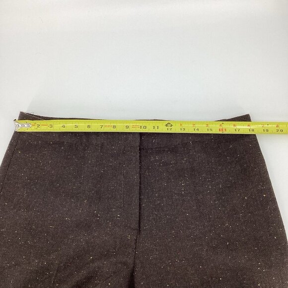 Vintage Sag Harbor Women's Size 14 Wool Blend Pants Brown Pleat Lined Pockets - Picture 7 of 10